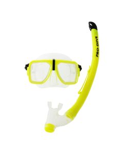 PRODIVE ADULT TWIN LENS SILITEX MASK & SNORKEL SET 