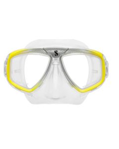 SCUBAPRO ZOOM MASK CLEAR SILICONE / YELLOW-SILVER